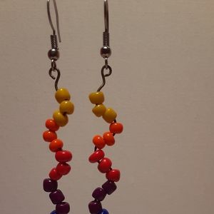 New hand beaded earrings